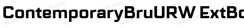 ContemporaryBruURW ExtBol字体转换